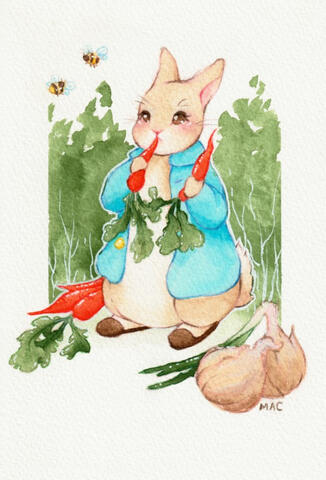 Peter Rabbit in the Garden